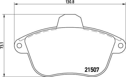 Brembo P 61 048 - Bremžu uzliku kompl., Disku bremzes ps1.lv