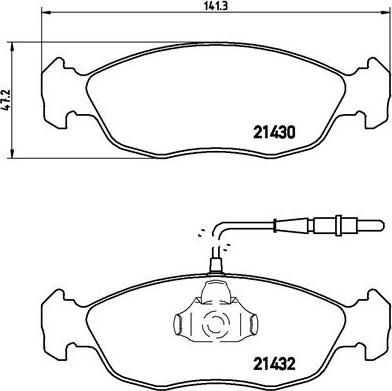 Brembo P 61 054 - Bremžu uzliku kompl., Disku bremzes ps1.lv