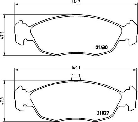 Brembo P61051N - Bremžu uzliku kompl., Disku bremzes ps1.lv