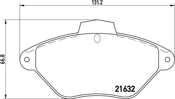 Brembo P 61 053 - Bremžu uzliku kompl., Disku bremzes ps1.lv