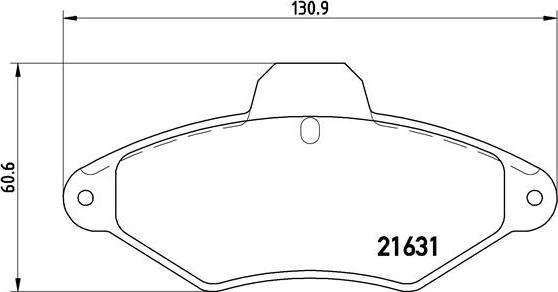 Brembo P 61 052 - Bremžu uzliku kompl., Disku bremzes ps1.lv