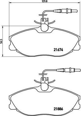 Brembo P 61 057 - Bremžu uzliku kompl., Disku bremzes ps1.lv