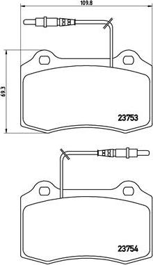 Brembo P 61 064 - Bremžu uzliku kompl., Disku bremzes ps1.lv