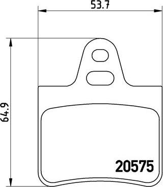 Brembo P 61 062 - Bremžu uzliku kompl., Disku bremzes ps1.lv