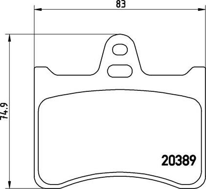 Brembo P 61 019 - Bremžu uzliku kompl., Disku bremzes ps1.lv