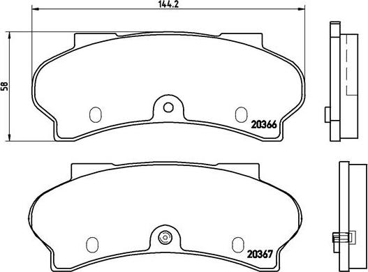 Brembo P 61 011 - Bremžu uzliku kompl., Disku bremzes ps1.lv