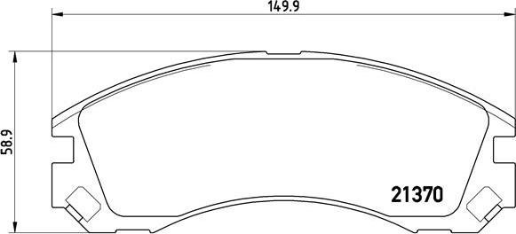 Brembo P 61 089 - Bremžu uzliku kompl., Disku bremzes ps1.lv