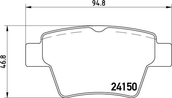 Brembo P 61 080 - Bremžu uzliku kompl., Disku bremzes ps1.lv