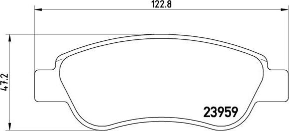 Brembo P 61 081 - Bremžu uzliku kompl., Disku bremzes ps1.lv