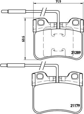 Brembo P 61 034 - Bremžu uzliku kompl., Disku bremzes ps1.lv