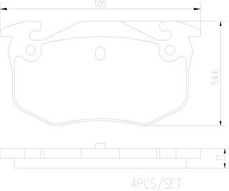 Brembo P61032N - Bremžu uzliku kompl., Disku bremzes ps1.lv