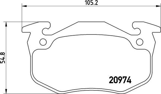 Brembo P 61 032 - Bremžu uzliku kompl., Disku bremzes ps1.lv