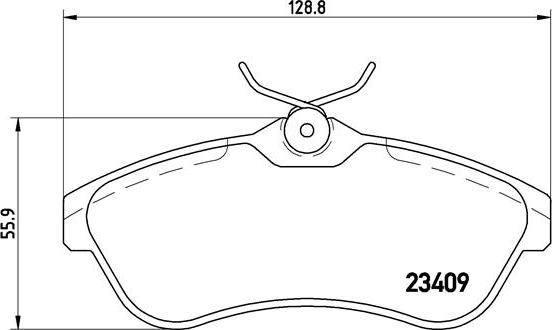 Brembo P 61 075X - Bremžu uzliku kompl., Disku bremzes ps1.lv