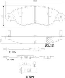 Brembo P61070N - Bremžu uzliku kompl., Disku bremzes ps1.lv