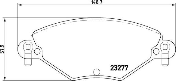 Brembo P 61 071 - Bremžu uzliku kompl., Disku bremzes ps1.lv