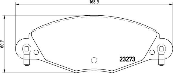 Brembo P 61 072 - Bremžu uzliku kompl., Disku bremzes ps1.lv