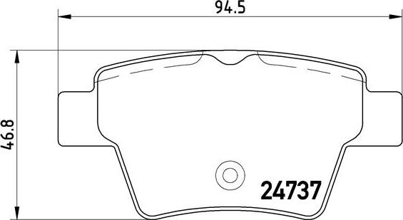 Brembo P 61 100 - Bremžu uzliku kompl., Disku bremzes ps1.lv