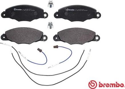 Brembo P 61 102 - Bremžu uzliku kompl., Disku bremzes ps1.lv