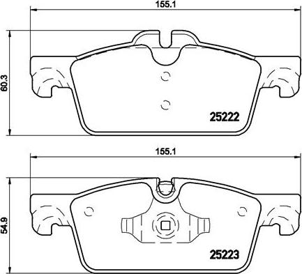 Brembo P 61 112 - Bremžu uzliku kompl., Disku bremzes ps1.lv