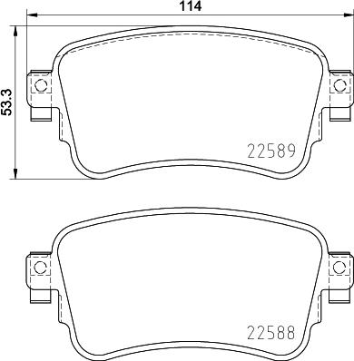 Brembo P 61 133 - Bremžu uzliku kompl., Disku bremzes ps1.lv