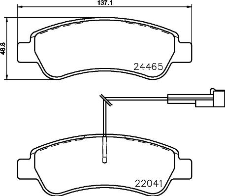 Brembo P 61 125 - Bremžu uzliku kompl., Disku bremzes ps1.lv