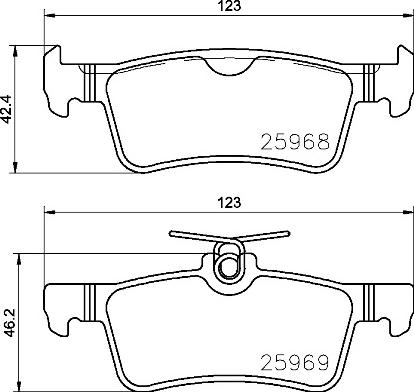 Brembo P 61 126 - Bremžu uzliku kompl., Disku bremzes ps1.lv