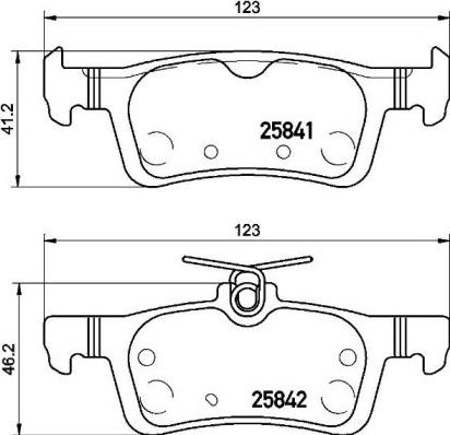 Brembo P 61 121 - Bremžu uzliku kompl., Disku bremzes ps1.lv