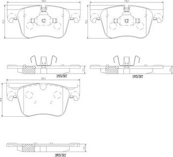 Brembo P61127N - Bremžu uzliku kompl., Disku bremzes ps1.lv