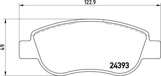 Brembo P 68 049 - Bremžu uzliku kompl., Disku bremzes ps1.lv