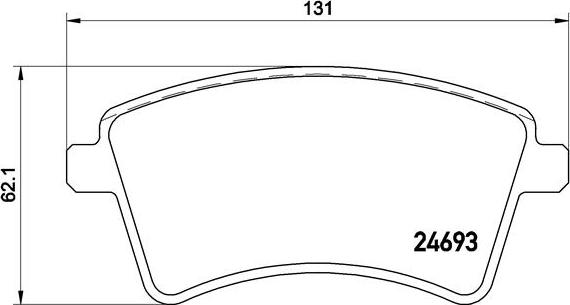 Brembo P 68 044 - Bremžu uzliku kompl., Disku bremzes ps1.lv