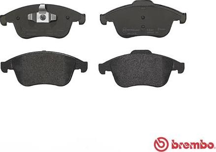 Brembo P 68 047 - Bremžu uzliku kompl., Disku bremzes ps1.lv