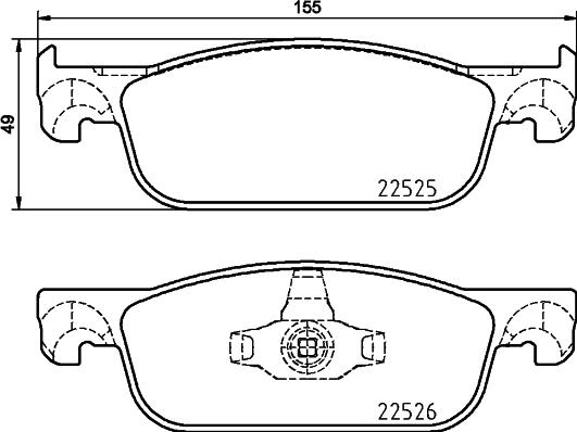 Brembo P 68 065X - Bremžu uzliku kompl., Disku bremzes ps1.lv