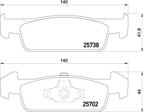 Brembo P 68 060 - Bremžu uzliku kompl., Disku bremzes ps1.lv