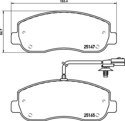 Brembo P 68 062 - Bremžu uzliku kompl., Disku bremzes ps1.lv