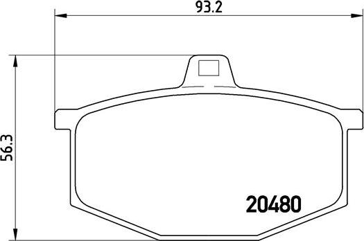 Brembo P 68 005 - Bremžu uzliku kompl., Disku bremzes ps1.lv