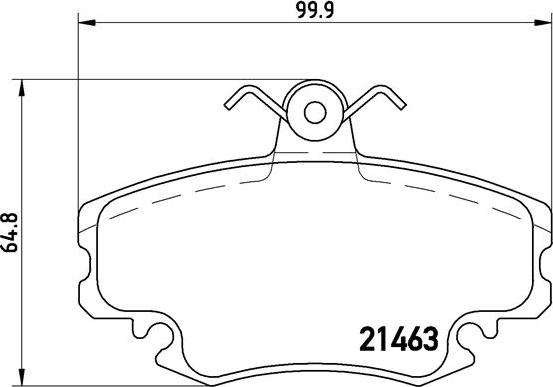 Brembo P 68 008 - Bremžu uzliku kompl., Disku bremzes ps1.lv