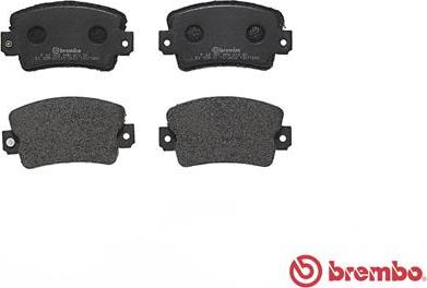 Brembo P 68 007 - Bremžu uzliku kompl., Disku bremzes ps1.lv