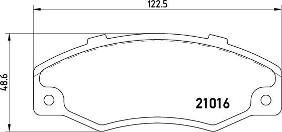 Brembo P 68 016 - Bremžu uzliku kompl., Disku bremzes ps1.lv