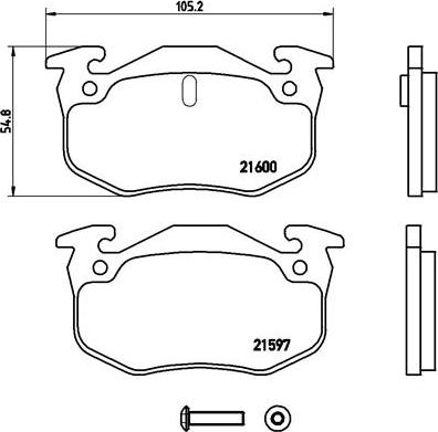 Brembo P 68 018 - Bremžu uzliku kompl., Disku bremzes ps1.lv