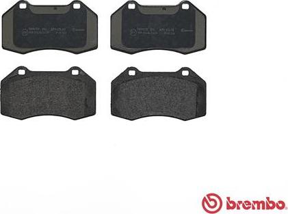 Brembo P 68 036 - Bremžu uzliku kompl., Disku bremzes ps1.lv