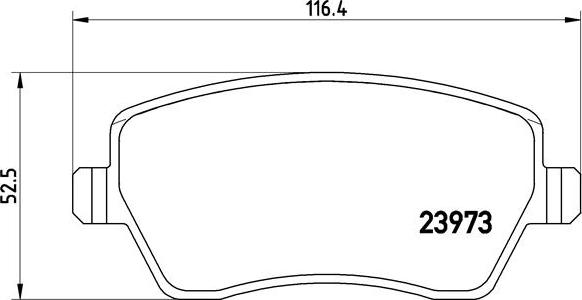 Brembo P 68 033X - Bremžu uzliku kompl., Disku bremzes ps1.lv