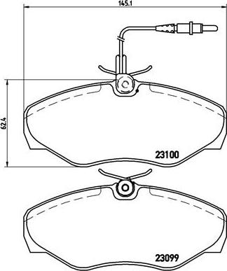 Brembo P 68 026 - Bremžu uzliku kompl., Disku bremzes ps1.lv