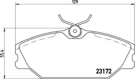 Brembo P 68 027 - Bremžu uzliku kompl., Disku bremzes ps1.lv