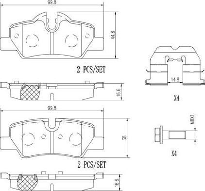 Brembo P06090N - Bremžu uzliku kompl., Disku bremzes ps1.lv