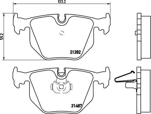 Brembo P 06 044 - Bremžu uzliku kompl., Disku bremzes ps1.lv