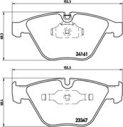 Brembo P 06 045 - Bremžu uzliku kompl., Disku bremzes ps1.lv