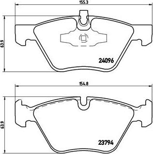 Brembo P 06 040X - Bremžu uzliku kompl., Disku bremzes ps1.lv