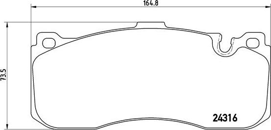 Brembo P 06 041 - Bremžu uzliku kompl., Disku bremzes ps1.lv