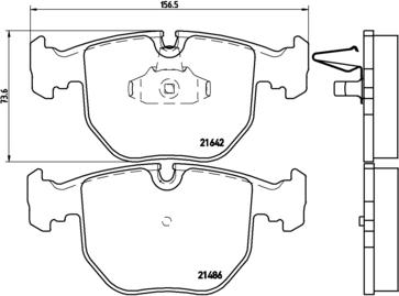 Brembo P 06 048 - Bremžu uzliku kompl., Disku bremzes ps1.lv