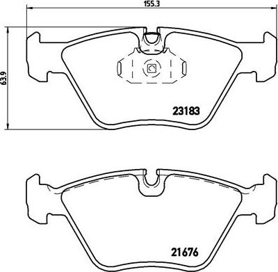 Brembo P 06 043X - Bremžu uzliku kompl., Disku bremzes ps1.lv